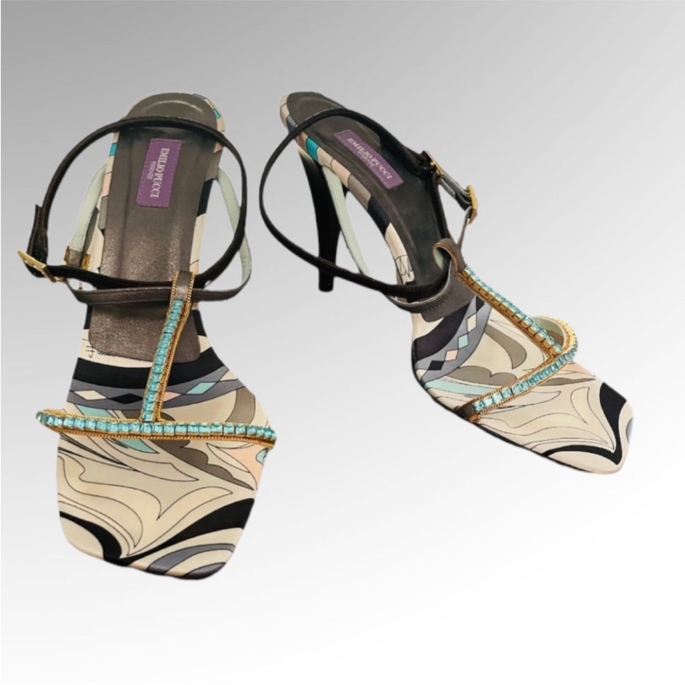 EMILIO PUCCI Jewel Rhinestone Sandals
Size 41 - Picture 2 of 16